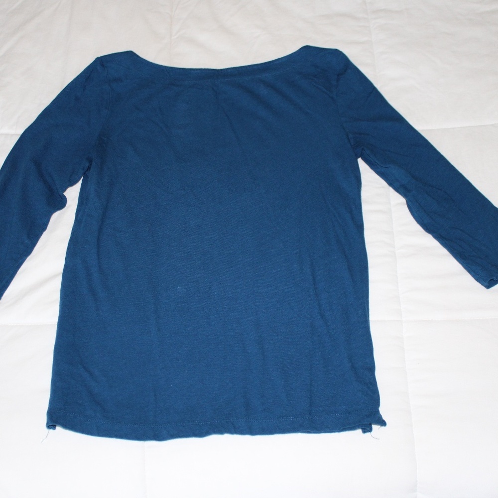 LOFT Cotton 3/4 Length Sleeve Tee